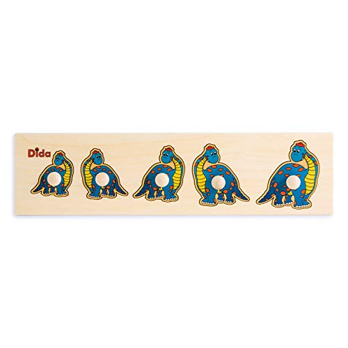 Dida - Dinosaurier, Holzpuzzle für Kinder 2-3 Jahre, Lernspiele, Erste Montessori-Einpassungen, Geschenk für Feinmotorik Lernspielzeug Dida - Dinosaurier, Holzpuzzle für Kinder 2-3 Jahre, Lernspiele, Erste Montessori-Einpassungen, Geschenk für Feinmotorik Lernspielzeug von Dida