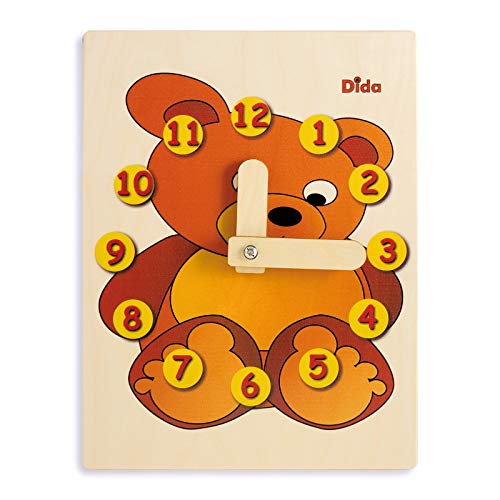 Dida - Lernuhr Für Kinder - Bär - Spielerisch Die Uhrzeit Lernen, Eine Kinderlernuhr Aus Holz Für Den Kindergarten, Die Vorschule Und Zu Hause Dida - Lernuhr Für Kinder - Bär - Spielerisch Die Uhrzeit Lernen, Eine Kinderlernuhr Aus Holz Für Den Kindergarten, Die Vorschule Und Zu Hause von Dida