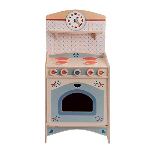 Dida - Spielküche,Herdplatte Mit Backofen, Teil Der 9 Teiligen Kompletten Kombi-Küche Aus Holz Für Kinder, Auch Einzeln Verkäuflich. Ideal Für Kindergärten Und Vorschulen von Dida