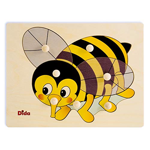 Dida - Steckpuzzle - Biene. Greifpuzzle Für Kleinkinder Mit Bequemen Holzknöpfen. Ideal Für Die Kinderkrippe, Die Vorschule Und Den Kindergarten Dida - Steckpuzzle - Biene. Greifpuzzle Für Kleinkinder Mit Bequemen Holzknöpfen. Ideal Für Die Kinderkrippe, Die Vorschule Und Den Kindergarten von Dida