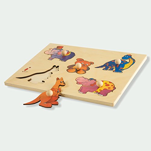 Dida - Steckpuzzle - Landtiere. Greifpuzzle Für Kleinkinder Mit Bequemen Holzknöpfen. Ideal Für Die Kinderkrippe, Die Vorschule Und Den Kindergarten Dida - Steckpuzzle - Landtiere. Greifpuzzle Für Kleinkinder Mit Bequemen Holzknöpfen. Ideal Für Die Kinderkrippe, Die Vorschule Und Den Kindergarten von Dida