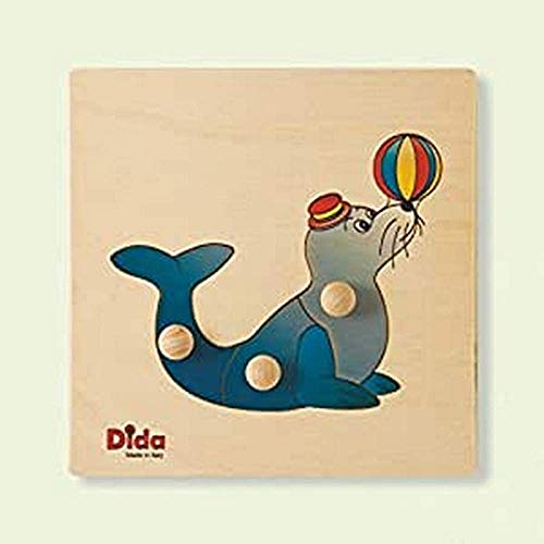 Dida - Steckpuzzle Seehund. Erstes Greifpuzzle Für Kleinkinder Mit Bequemen Holzknöpfen. Ideal Für Die Kinderkrippe Und Den Kindergarten von Dida