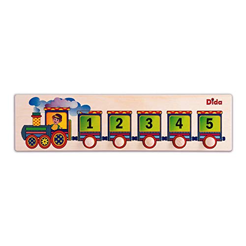 Dida - Kleiner Zug, Holzpuzzle für Kinder 2 3 Jahre, Lernspiele Pädagogisch, Erste Montessori Einsteckspiele, Geschenk Lernspielzeug Feinmotorik Dida - Kleiner Zug, Holzpuzzle für Kinder 2 3 Jahre, Lernspiele Pädagogisch, Erste Montessori Einsteckspiele, Geschenk Lernspielzeug Feinmotorik von Dida