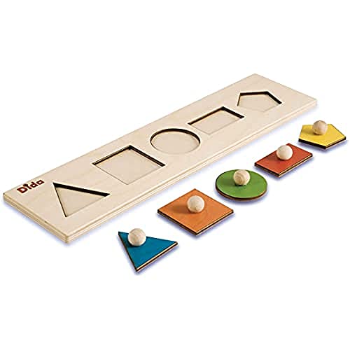 Dida - Geometrische Holzpuzzle für Kinder 2 3 Jahre, Pädagogische Lernspiele, Montessori Frühe Einsteckspiele, Geschenk für Feinmotorik Spielzeug Dida - Geometrische Holzpuzzle für Kinder 2 3 Jahre, Pädagogische Lernspiele, Montessori Frühe Einsteckspiele, Geschenk für Feinmotorik Spielzeug von Dida