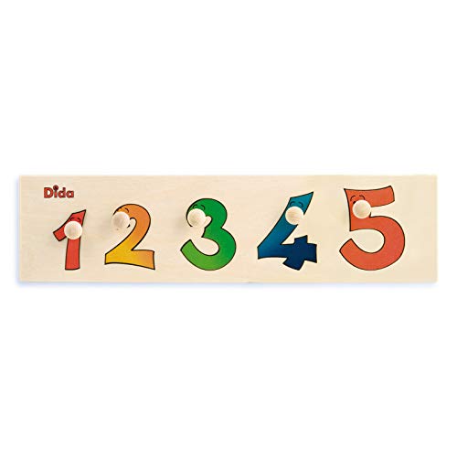 Dida - Zahlen, Holzpuzzle für Kinder 2 bis 3 Jahre, Pädagogische Lernspiele, Erste Montessori-Einsteckspiele, Geschenk für Feinmotorik Lernspielzeug Dida - Zahlen, Holzpuzzle für Kinder 2 bis 3 Jahre, Pädagogische Lernspiele, Erste Montessori-Einsteckspiele, Geschenk für Feinmotorik Lernspielzeug von Dida