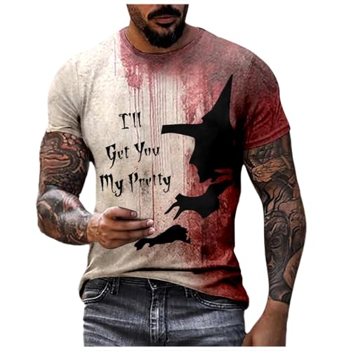 Didadihu Halloween Horror Kostüm Herren Gruselig Männer Shirt Problem Gelöst Blutig Bedruckte T-Shirts Oberteile,02 B,L Didadihu Halloween Horror Kostüm Herren Gruselig Männer Shirt Problem Gelöst Blutig Bedruckte T-Shirts Oberteile,02 B,L von Didadihu