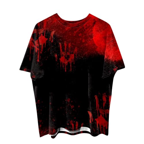 Didadihu Halloween Horror Kostüm Herren Gruselig Männer Shirt Problem Gelöst Blutig Bedruckte T-Shirts Oberteile,03 G,XXL Didadihu Halloween Horror Kostüm Herren Gruselig Männer Shirt Problem Gelöst Blutig Bedruckte T-Shirts Oberteile,03 G,XXL von Didadihu