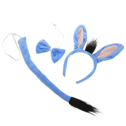 Didiseaon 1 Satz Eselohren Haarreif und Fliege für Halloween und Partys Vielseitiges Cosplay Outfit für Spaß und Aufsehen von Didiseaon