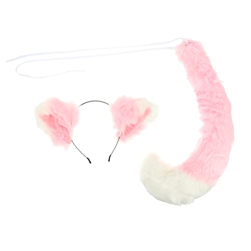 Didiseaon 1 Satz Fuchs Haarreif Teiliges Cosplay Kostüm Zubehör für Festivals Partys Karneval Tierohren für Kreative Outfits Besondere Anlässe von Didiseaon