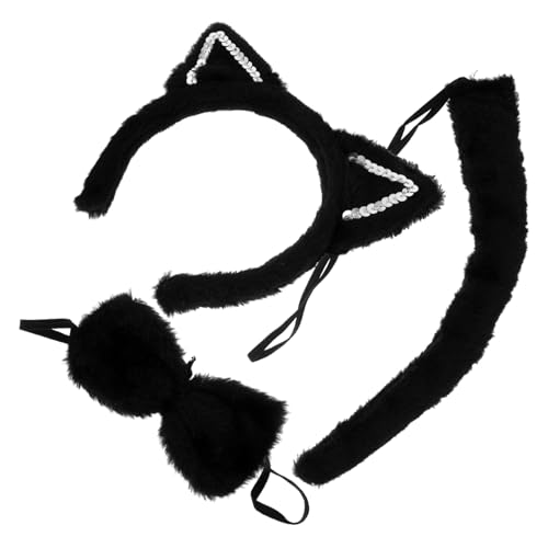 Didiseaon 1 Satz Katzenohren Haarreif Set mit Katzen Cosplay Zubehör für Halloween Kostümpartys Dekorative Katzenohren für Kreative Kostümierung für Erwachsene Didiseaon 1 Satz Katzenohren Haarreif Set mit Katzen Cosplay Zubehör für Halloween Kostümpartys Dekorative Katzenohren für Kreative Kostümierung für Erwachsene von Didiseaon