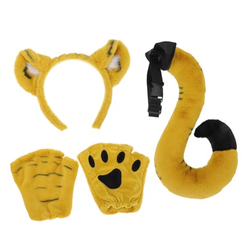 Didiseaon Tiger Kostüm Satz für Tierohren und Handschuhe für Cosplay Theateraufführungen Partys und Festivals Didiseaon Tiger Kostüm Satz für Tierohren und Handschuhe für Cosplay Theateraufführungen Partys und Festivals von Didiseaon