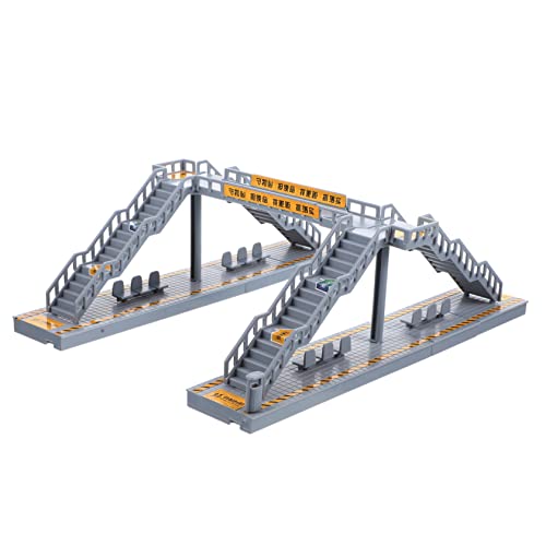 Didiseaon 1 Satz Wohnkultur Dekoration Fußgängerbrücke- Modell Einer Hängebrücke Material Obenliegende Fußgängerbrücke Sandtischverzierung Fußgängerbrückenmodell DIY Liefert Plastik von Didiseaon