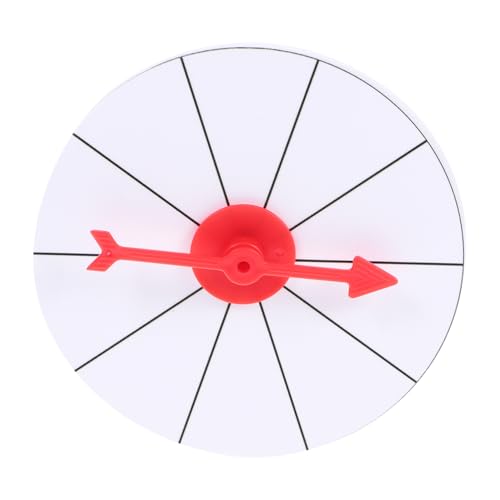 Didiseaon 1 Stück Lotteriespiel Plattenspieler Lehraktivitäten Prop zufälliges Gewinnspielrad groß Erwachsene glücklich Roue Gewinnrad Game Prize Wheel Spinnrad Plastik Weiß von Didiseaon