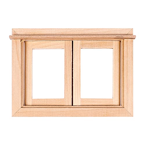Didiseaon 1 Stück Mini Möbelmodell Mini Fenstermodell Miniaturmöbel Mini Hausdekoration Puppenhausdekoration Simuliertes Fenstermodell Miniaturszene Puppenhausmöbel Aus Holz von Didiseaon