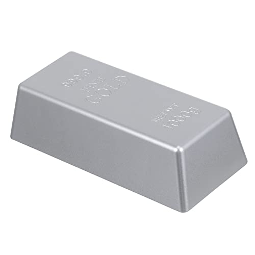 Didiseaon 1 Stück Silberbarren plastikenten spielwaren dekoringe boomabanz Decor rein Silberdekor Dekorationen eins silberner Ziegel Desktop - silbernes Backsteindekor Silver Didiseaon 1 Stück Silberbarren plastikenten spielwaren dekoringe boomabanz Decor rein Silberdekor Dekorationen eins silberner Ziegel Desktop - silbernes Backsteindekor Silver von Didiseaon