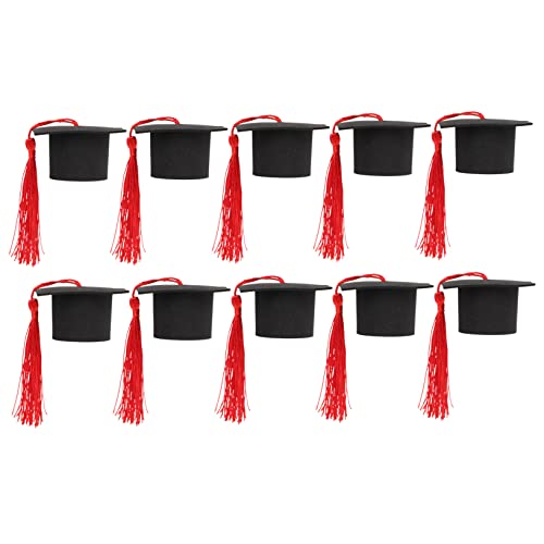 Didiseaon 10 Stück Abschluss-minikappe Mini-abschlusskappe Mit Quasten Miniaturhut Zum Basteln Pastell Erste Kuchendekorationen Für Den Abschluss Vorschulabschlusskappe Kind Papier Rot Didiseaon 10 Stück Abschluss-minikappe Mini-abschlusskappe Mit Quasten Miniaturhut Zum Basteln Pastell Erste Kuchendekorationen Für Den Abschluss Vorschulabschlusskappe Kind Papier Rot von Didiseaon