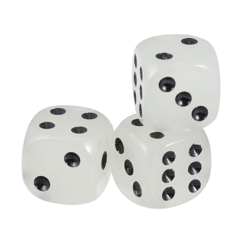 Didiseaon 10 Stück Teiliges Bunte Transparente Acrylwürfel mit Abgerundeten Kanten und Nachtleuchtenden Schwarzen Punkten Spielerische Entertainment Dice für Bar Ktv und Lernspiele von Didiseaon