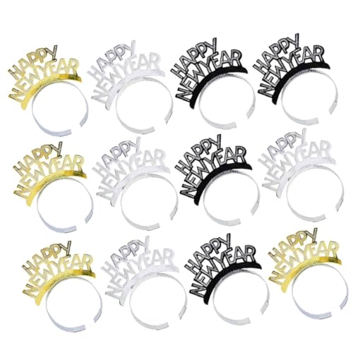 Didiseaon 12 Stück Happy Year Haarreifen Neujahrs Haarschmuck für Partys Langlebige und Farbenfrohe Kopfbedeckungen Accessoire für Feiern Fotorequisiten und Festlichkeiten Didiseaon 12 Stück Happy Year Haarreifen Neujahrs Haarschmuck für Partys Langlebige und Farbenfrohe Kopfbedeckungen Accessoire für Feiern Fotorequisiten und Festlichkeiten von Didiseaon