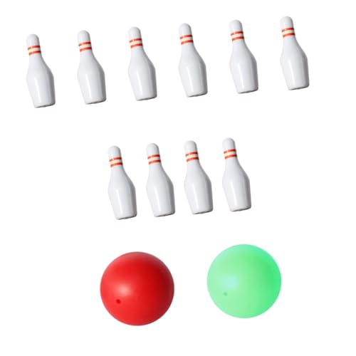Didiseaon 1satz Mini Bowling Set Für Puppenhaus Teiliges Set Mit Kleinen Kegeln Und Bällen Für Dekoration Und Kreatives Spielen Sicher Und Kompakt von Didiseaon