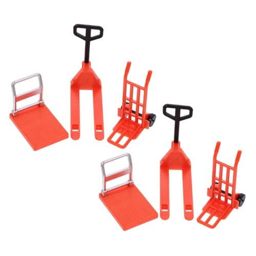 Didiseaon 1Satz Verkehrslandschaftsmodell Teiliges Mini Handwagen und Cartoon Gabelstapler für Sandtisch Dekoration und Lernspielzeug von Didiseaon