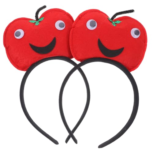 Didiseaon 2 Stück Apfel Stirnbänder für Cosplay und Partys Niedliche Kopfbedeckung für Halloween und Themenveranstaltungen Auffälliger Haarschmuck für Damen Didiseaon 2 Stück Apfel Stirnbänder für Cosplay und Partys Niedliche Kopfbedeckung für Halloween und Themenveranstaltungen Auffälliger Haarschmuck für Damen von Didiseaon