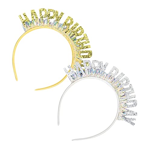 Didiseaon 2 Stück Geburtstags Haarschmuck Stirnband mit Glitzer für Damen Leichtes und Bequemes Design für Geburtstagsfeiern Foto Requisiten und Party Dekoration Didiseaon 2 Stück Geburtstags Haarschmuck Stirnband mit Glitzer für Damen Leichtes und Bequemes Design für Geburtstagsfeiern Foto Requisiten und Party Dekoration von Didiseaon