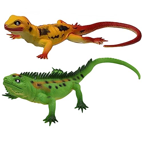 Didiseaon 2 Stück Klingende Eidechsenfigur Reptilientier -figurenspielzeug Kniffliges Quietschendes Eidechsenspielzeug PVC Didiseaon 2 Stück Klingende Eidechsenfigur Reptilientier -figurenspielzeug Kniffliges Quietschendes Eidechsenspielzeug PVC von Didiseaon