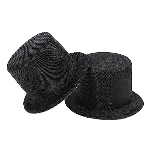 Didiseaon 2 Stück Mini Schneemann Hüte Leichte Kleine Top Hats aus Stabilem Diy Zubehör für Puppen Weihnachtsdeko Bastelprojekte Geeignet für Party und Festtagsdekoration von Didiseaon