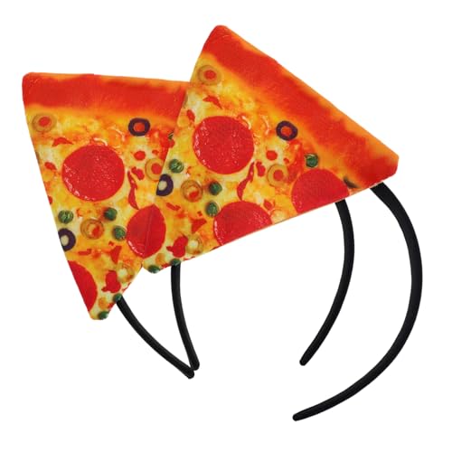 Didiseaon 2 Stück Pizza Haarband für Bühnenauftritte Lustige Pizza Dekoration Hochwertiges Kostüm Accessoire für Partys Hochzeiten und Themenveranstaltungen Auffälliges Design Langlebig und von Didiseaon