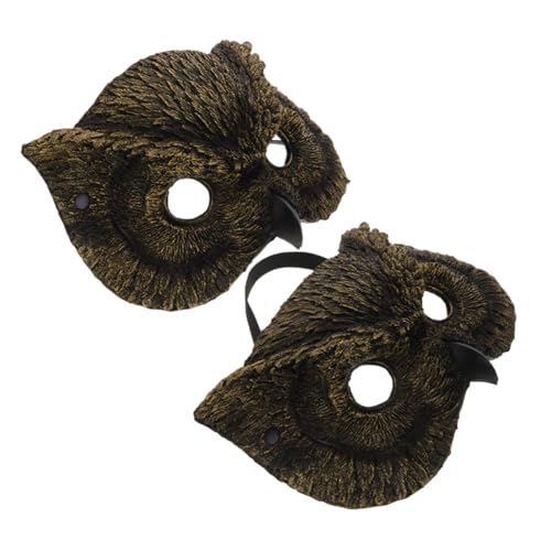 Didiseaon 2 Stück Realistische Eulen Halbgesichtsmaske PU Schaum Leicht Halloween Masquerade Damen Cosplay Karneval Party Tierkostüm Didiseaon 2 Stück Realistische Eulen Halbgesichtsmaske PU Schaum Leicht Halloween Masquerade Damen Cosplay Karneval Party Tierkostüm von Didiseaon