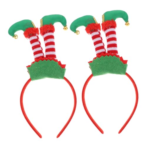 Didiseaon 2 Stück Weihnachts Haarreifen Charmante Xmas Kopfbedeckungen für Party Dekoration Langlebig und Bequem für Festliche Anlässe und Weihnachtsfeiern von Didiseaon