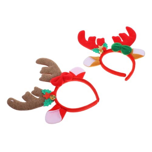 Didiseaon 2 Stück Weihnachts Rentier Haarreif Süße Geweih Stirnbänder für Festliche Partys Cosplay und Karneval Karikatur Dekoration für Weihnachtsfeiern und Familienfotos Didiseaon 2 Stück Weihnachts Rentier Haarreif Süße Geweih Stirnbänder für Festliche Partys Cosplay und Karneval Karikatur Dekoration für Weihnachtsfeiern und Familienfotos von Didiseaon