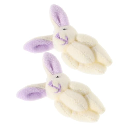 Didiseaon 2 Stücke Joint Kaninchen Gefüllte Kaninchen Kleine Plüsch Puppe Lavendel von Didiseaon