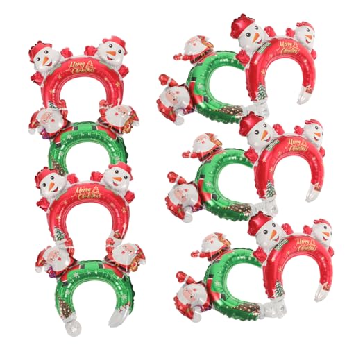 Didiseaon 20 Stück Aufblasbare Weihnachts Haarreifen Lustige Ballon Haarband Dekorationen für Kindergeburtstagsfeiern und Weihnachtsfeiern Weihnachtsmann und Schneemann Designs Didiseaon 20 Stück Aufblasbare Weihnachts Haarreifen Lustige Ballon Haarband Dekorationen für Kindergeburtstagsfeiern und Weihnachtsfeiern Weihnachtsmann und Schneemann Designs von Didiseaon
