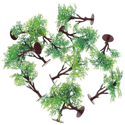 Didiseaon 20 Stück Modellbäume Aus Kunststoff Miniaturbäume Realistische Eisenbahn-Landschaftsbäume Künstliches Grün Mikro-Landschaftsdekorationen von Didiseaon