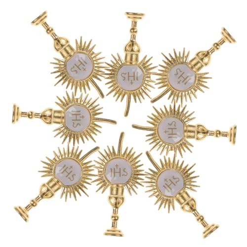 Didiseaon 20 Stück Religiöse Parteizubehör Heiliger Licht Heiligenlicht-ornamente Für Partys Religiöse Kuchendekorationen Religionsparty-ornamente Harry Heilig-licht-topper Legierung Golden Didiseaon 20 Stück Religiöse Parteizubehör Heiliger Licht Heiligenlicht-ornamente Für Partys Religiöse Kuchendekorationen Religionsparty-ornamente Harry Heilig-licht-topper Legierung Golden von Didiseaon