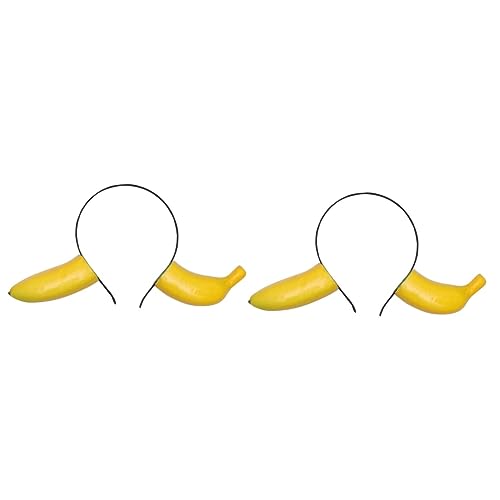 Didiseaon 2St Karotte Stirnband lustige Kopfbedeckung Kopfschmuck aus Bananen kreativer kopf bopper durch Kopf Spielzeug für Obst-Partyzubehör party haarreif party sachen Haarreifen Haarband von Didiseaon