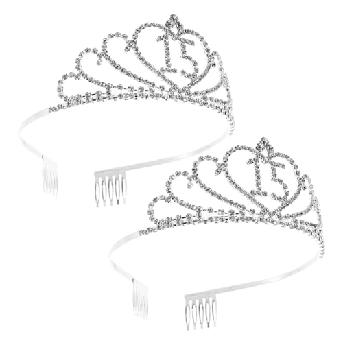 Didiseaon 2Stücke Jahre Geburtstagskrone mit Funkelnde Tiara für Geburtstagsfeier und Fotografie Eleganter Kopfschmuck für Besondere Anlässe und Partys Didiseaon 2Stücke Jahre Geburtstagskrone mit Funkelnde Tiara für Geburtstagsfeier und Fotografie Eleganter Kopfschmuck für Besondere Anlässe und Partys von Didiseaon