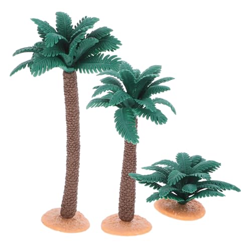 Didiseaon 3 Stück Simuliertes Baumbüschmodell Landschaft Gefälscht Mini-Baum Pflanzenszenenmodell Künstlicher Baum Simulationsanlagenmodell Baum Handwerk Klein Grün Green PVC von Didiseaon