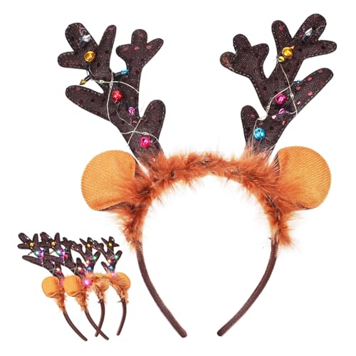 Didiseaon 3 Stück Teiliges Weihnachten Haarband Glitzer Rentier Geweih Stirnbänder für Festliche und Partys Elastisches Kopfschmuck für Erwachsene Didiseaon 3 Stück Teiliges Weihnachten Haarband Glitzer Rentier Geweih Stirnbänder für Festliche und Partys Elastisches Kopfschmuck für Erwachsene von Didiseaon