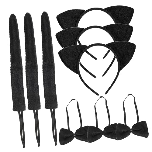 Didiseaon 3Sätze Teiliges Katzenkostüm Set für Katzenohren Stirnband Fliege Karneval Halloween und Mottopartys Weich Dehnbar und Langlebig Didiseaon 3Sätze Teiliges Katzenkostüm Set für Katzenohren Stirnband Fliege Karneval Halloween und Mottopartys Weich Dehnbar und Langlebig von Didiseaon