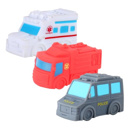 Didiseaon 3Stücke Badespielzeug für Kleinkinder Spritzende Autos aus Vinyl Wasserspielzeug für Badewanne Sicher und Duschpartys und Schwimmvergnügen von Didiseaon