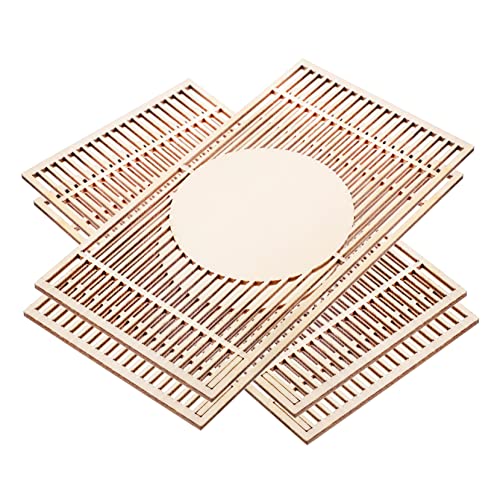 Didiseaon 4 Stück Dekorativer Mini Haus Bildschirm Teiliges Ornamental Mini Screen für Fotografie Requisiten und Miniaturhaus Dekoration Geeignet für Schlafzimmer Wohnzimmer und Küchen von Didiseaon