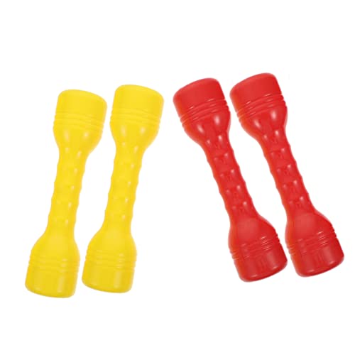Didiseaon 4 Stück Kleine Farbenfrohe Hanteln für Rot Gelb Vocal Dumbbells für und Tanz Fördert Fitness und Koordination Umweltfreundliches von Didiseaon
