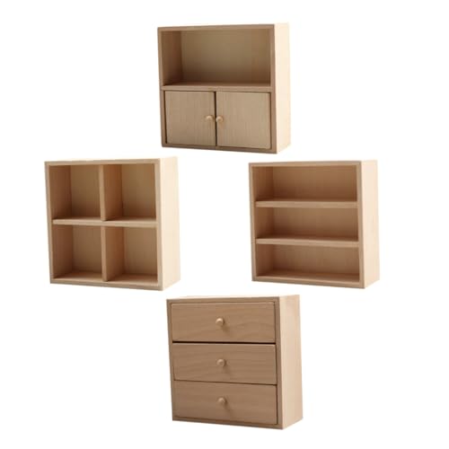 Didiseaon 4 Stück Miniaturmöbel Set aus Holz Teiliges DIY Puppenhaus Möbel für Schlafzimmer und Küche Robuste und Realistische Möbel für Miniaturdekoration und Kreative Projekte Didiseaon 4 Stück Miniaturmöbel Set aus Holz Teiliges DIY Puppenhaus Möbel für Schlafzimmer und Küche Robuste und Realistische Möbel für Miniaturdekoration und Kreative Projekte von Didiseaon