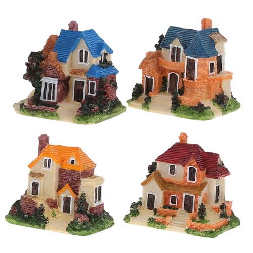 Didiseaon 4 Stück Ornamente aus Harz Figur winzig klein Wohnkultur Häuser Cute Decor Living Room Decoration gartendeko rostoptik gartenzubehör genschenkideen Mini-Hausmodell Miniaturen Didiseaon 4 Stück Ornamente aus Harz Figur winzig klein Wohnkultur Häuser Cute Decor Living Room Decoration gartendeko rostoptik gartenzubehör genschenkideen Mini-Hausmodell Miniaturen von Didiseaon