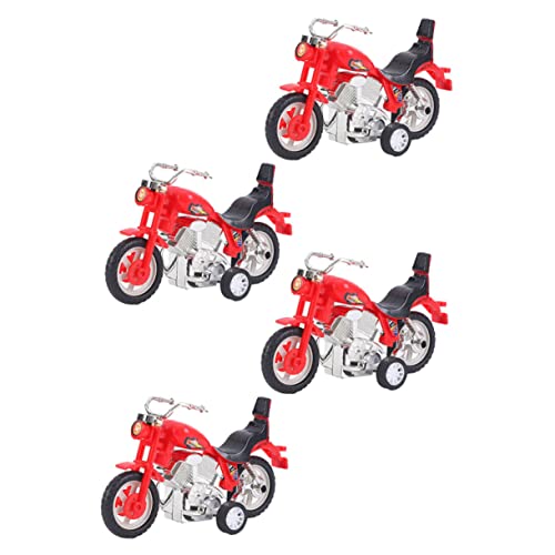 Didiseaon 4 Stück Teiliges Trägheits Motorradspielzeug aus Robustem Kunststoff Realistische Simulation Langlebig und Pädagogisch Geeignet für Ab Jahren Eltern Junge Mädchen von Didiseaon