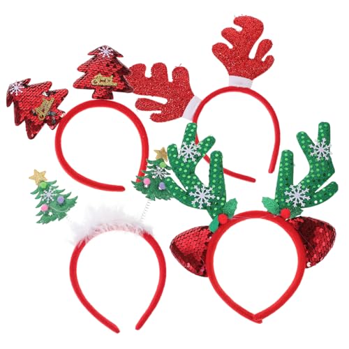 Didiseaon 4 Stück Teiliges Weihnachts Haaraccessoire Lustige Geweih Haarreife für Erwachsene und Party Headdress für Festliche Anlässe Bequem und Auffällig Gestaltet Didiseaon 4 Stück Teiliges Weihnachts Haaraccessoire Lustige Geweih Haarreife für Erwachsene und Party Headdress für Festliche Anlässe Bequem und Auffällig Gestaltet von Didiseaon