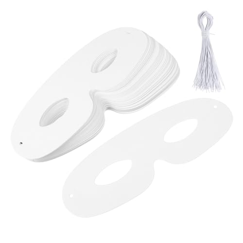 Didiseaon 40 Sätze Diy Weiße Papiermasken Masken zum Anmalen für Halloween Cosplay und Partys Kreative Bastelmaterialien für Persönliche Gestaltung und Spaß mit Freunden Didiseaon 40 Sätze Diy Weiße Papiermasken Masken zum Anmalen für Halloween Cosplay und Partys Kreative Bastelmaterialien für Persönliche Gestaltung und Spaß mit Freunden von Didiseaon
