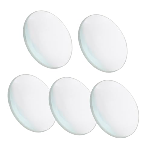 Didiseaon 5 Stück Optische Linse Doppelkonvexlinsen Doppelkonvexes Objektiv konvergierend Linsenbrille bikonvexe Linse groß Brille mit konvexen Linsen konvexes Glas Lupen von Didiseaon